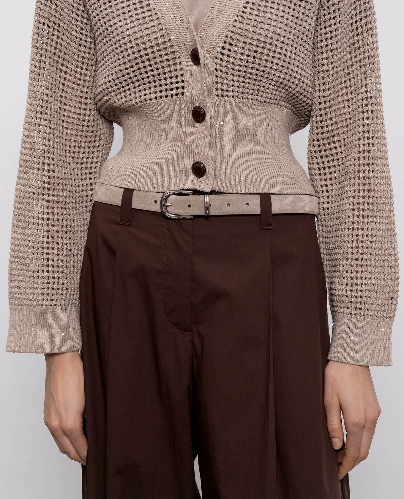 

Brown suede belt Brunello Cucinelli