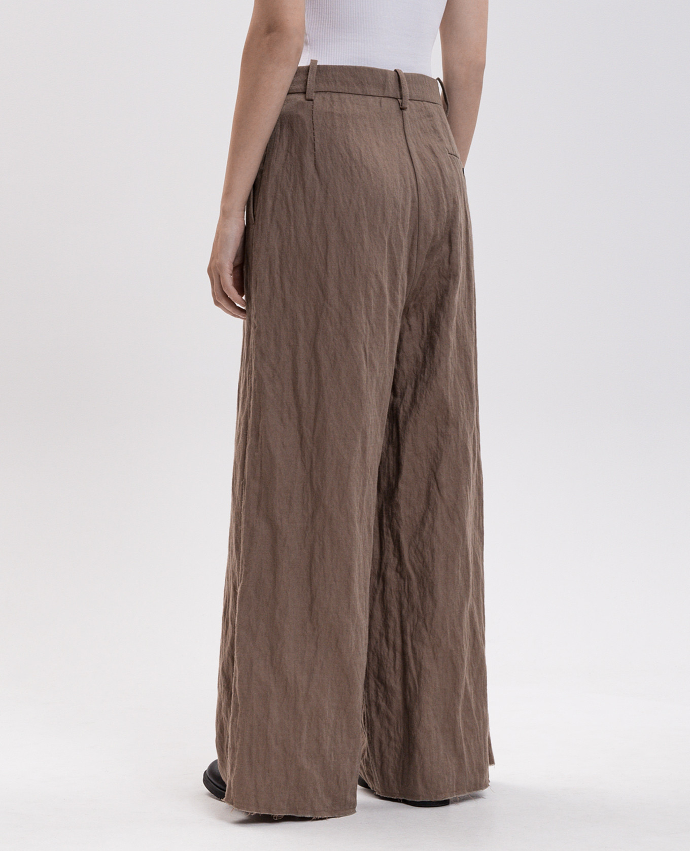 Brown wool pants Masnada 4