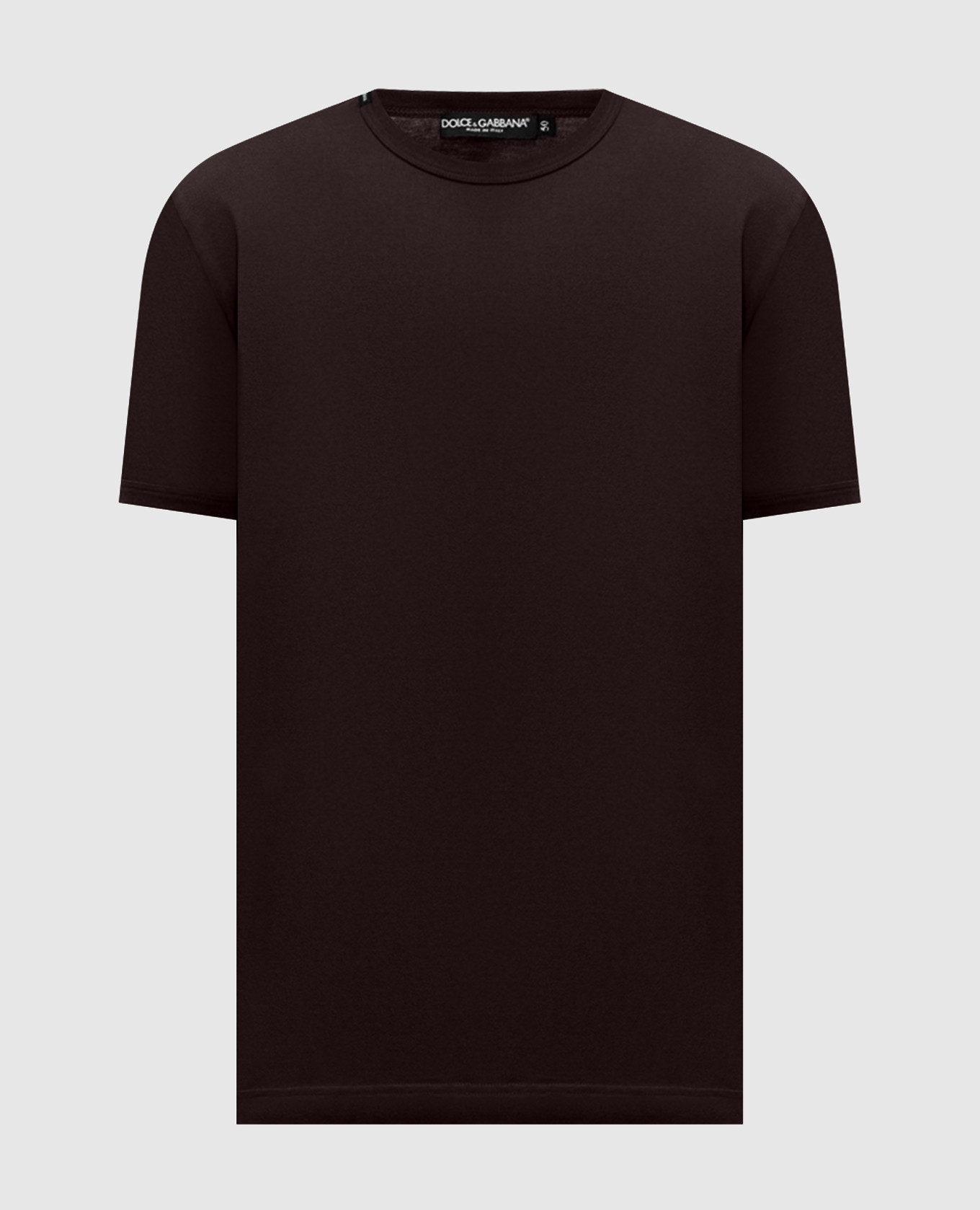Brown T-shirt with logo patch