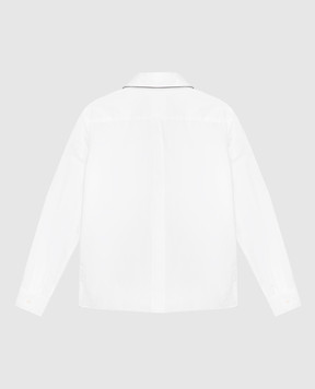 Dolce&Gabbana Children's white shirt with logo embroidery L56S70FU5HW812+