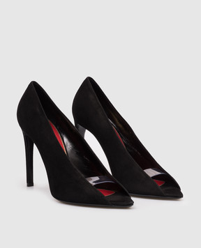 Valentino Révélé black suede shoes 8W0S0PG5UHG