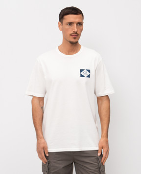 C.P. Company Ivory T-shirt with logo print MTS267A110656W