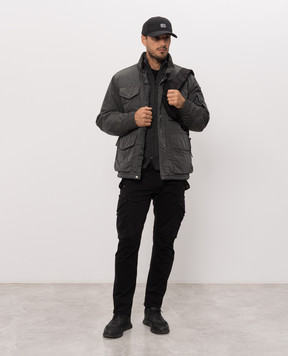 C.P. Company Gray cardigan with wool MKN708A110149A