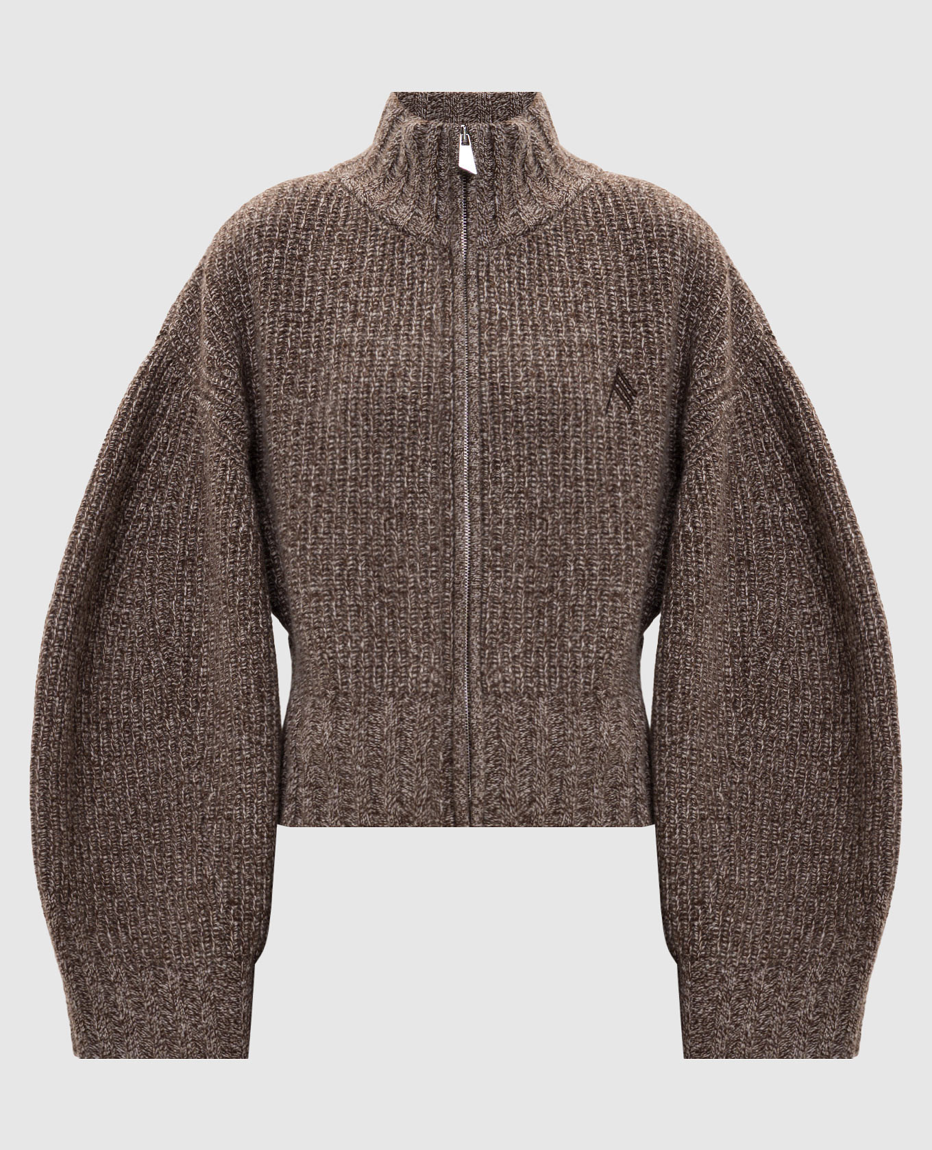 

Brown wool and cashmere cardigan The Attico