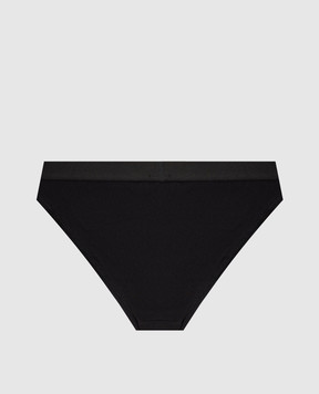 Maison Margiela MM6 Black briefs with logo pattern MKL840060