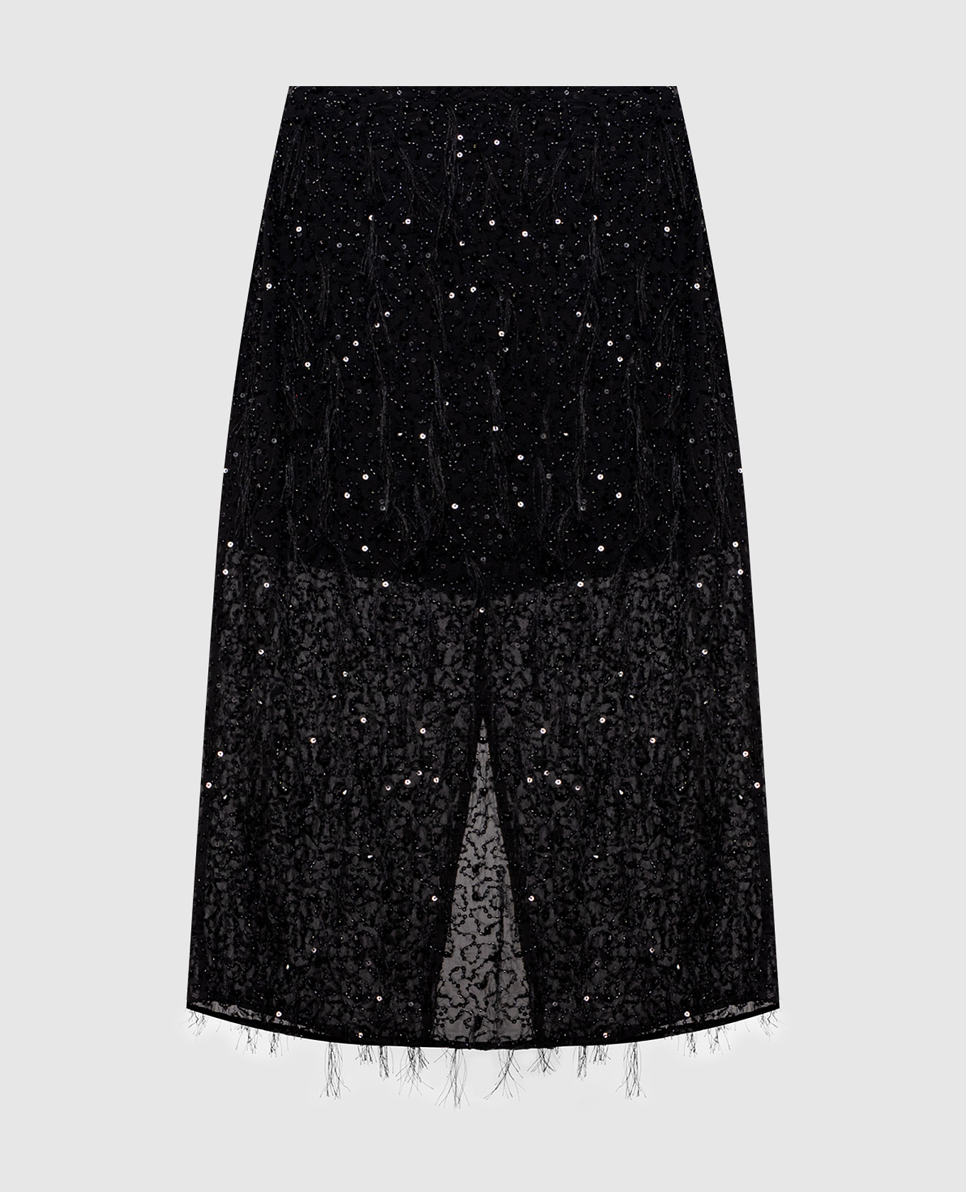 Black skirt with beads