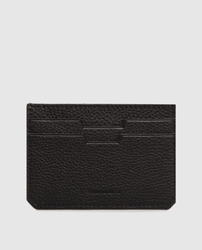 Stefano Ricci Black leather cardholder with eagle head emblem PP329PMR