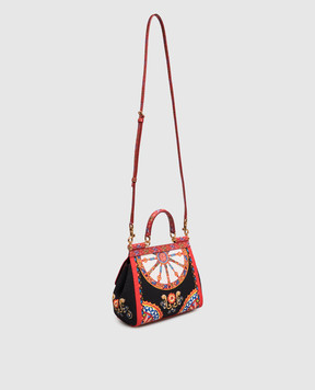 Dolce&Gabbana Black Sicily print bag BB6003B0816