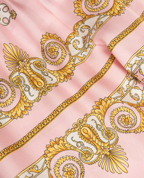 Versace Children's pink printed silk pants 10185141A17228