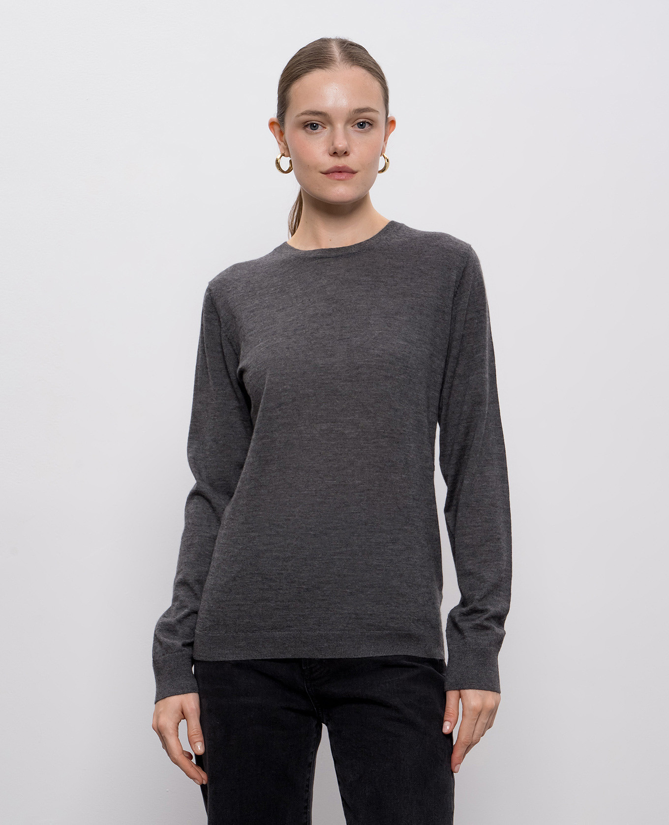 

Gray cashmere sweater Allude, Grey