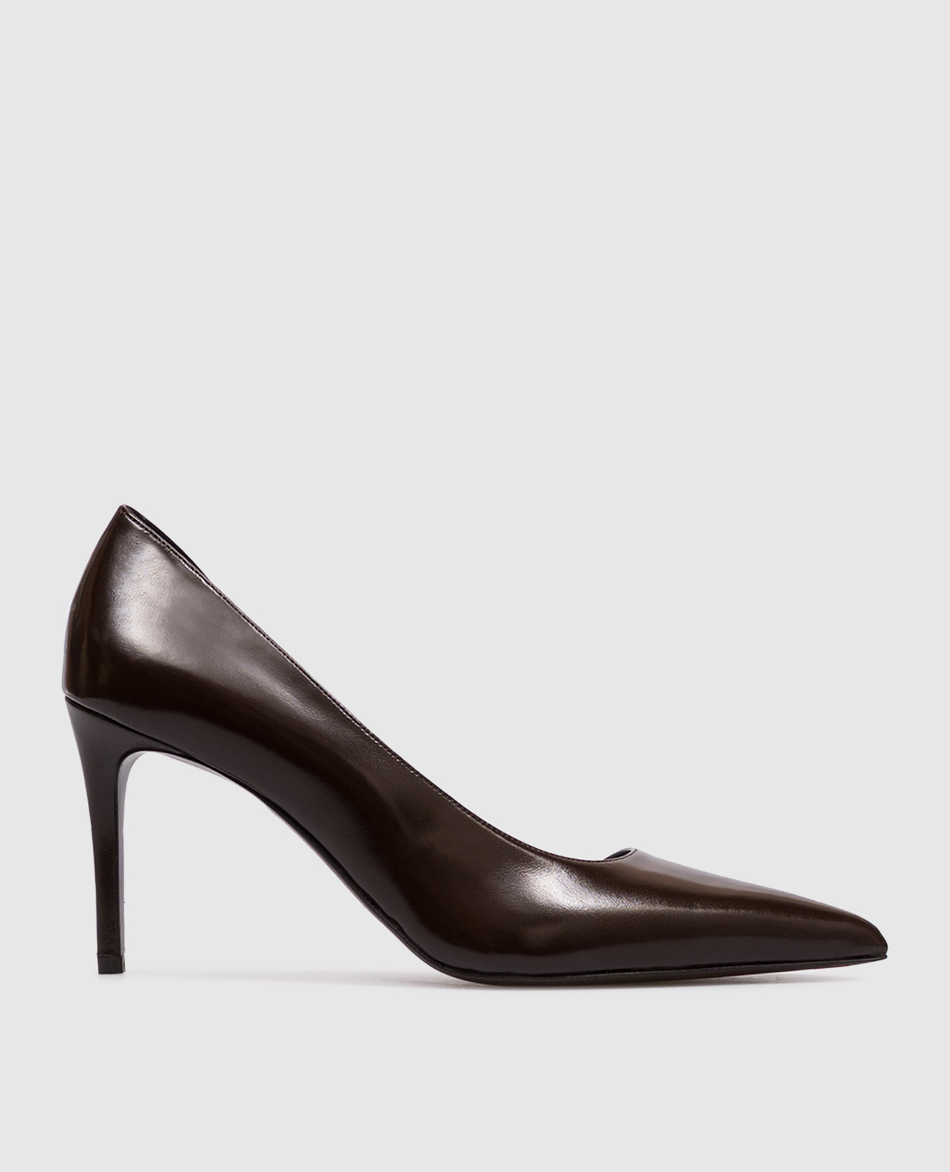 Jett D'Orsay brown leather shoes Khaite