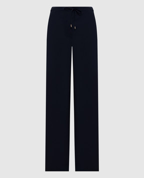 Max Mara Mstcorone blue wool pants MSTCORONE