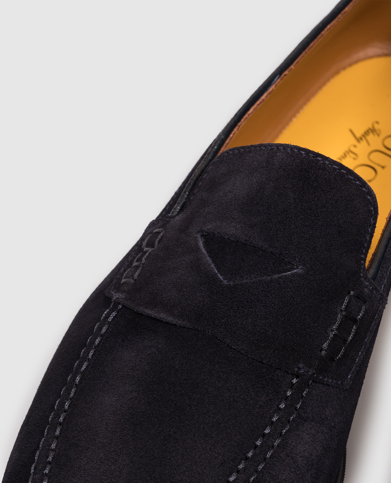 Navy blue suede loafers Doucal's 5