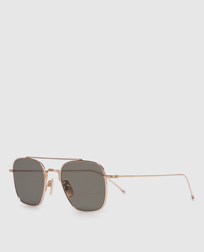 Thom Browne Gold titanium sunglasses UES907AG0001