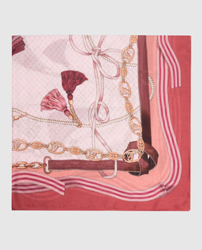 Twinset Pink printed scarf 262TA4680