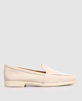 Santoni Beige nubuck loafers WULB72051AS1SPRX