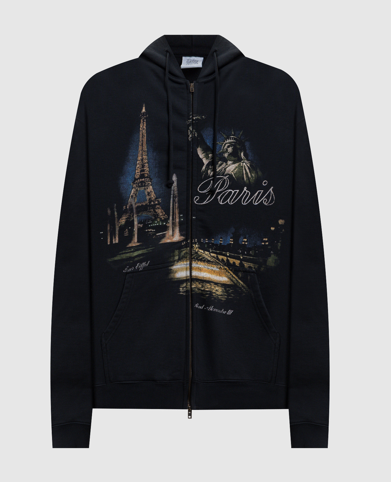 

Black sports jacket with print Vetements