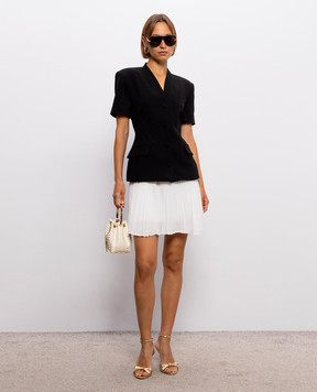 Simkhai Black Lea Blazer Double-Breasted Blazer Dress 4261151CP