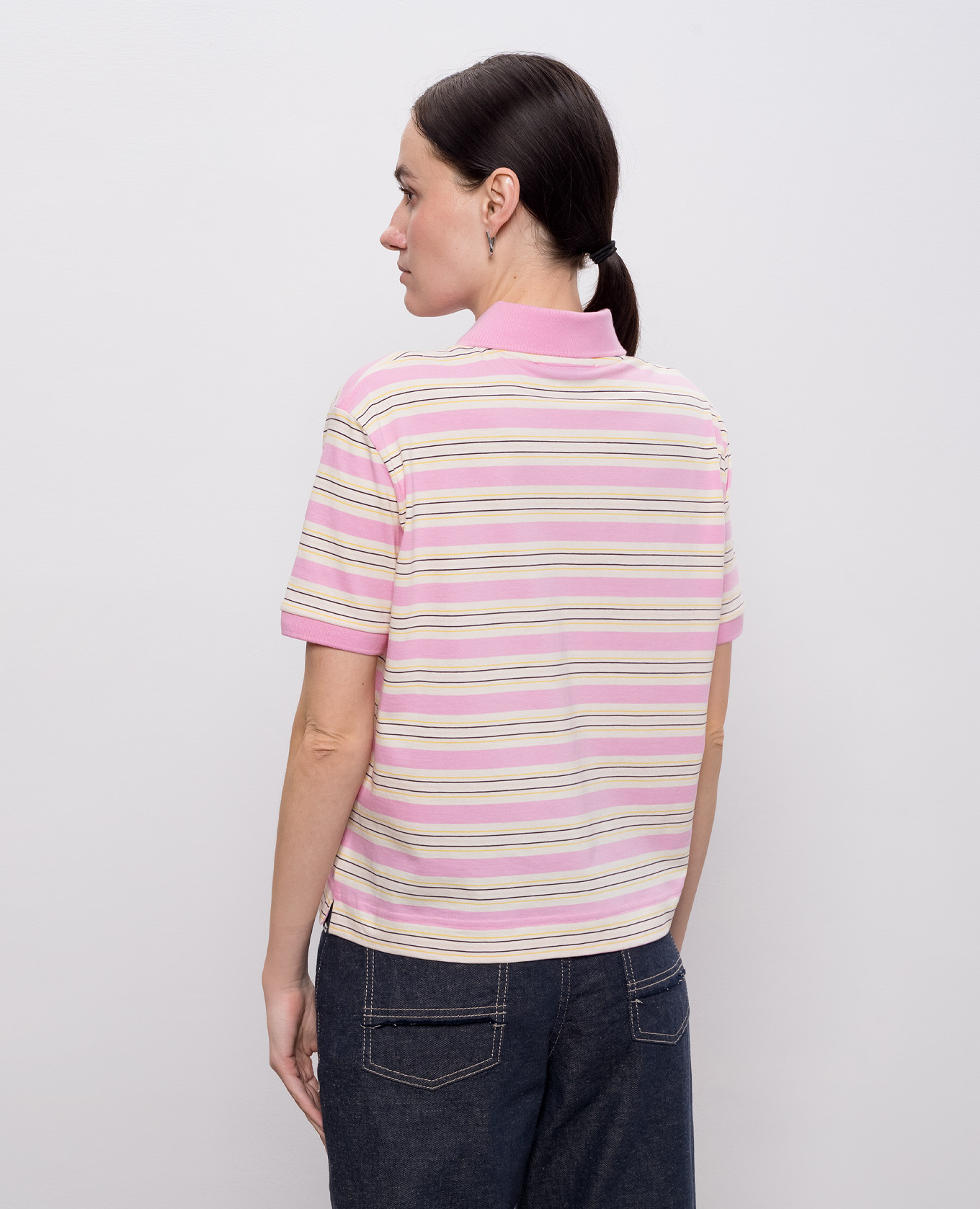 

MANDARE pink striped polo shirt Max & Co
