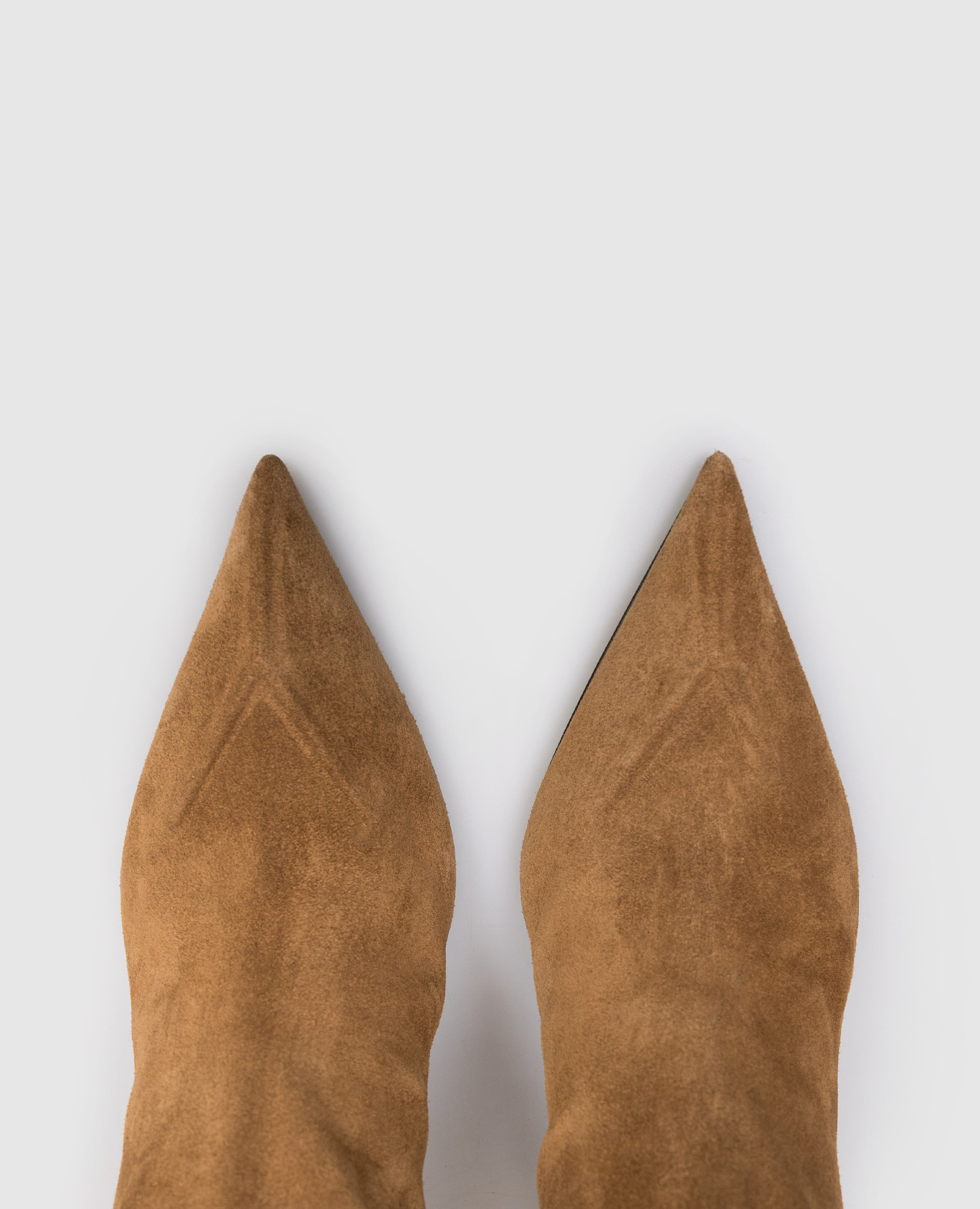 Christine Slouch Brown Suede Boots Amina Muaddi 4