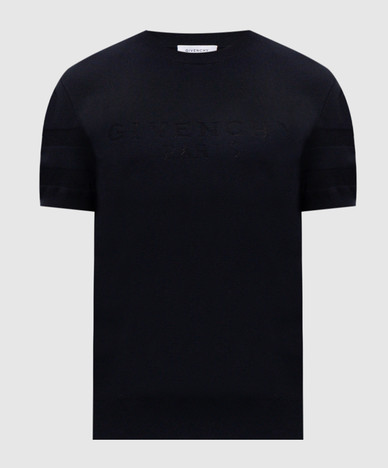 Blauw T-shirt met logo-opdruk