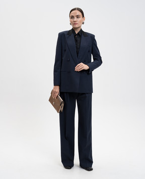 Dondup Blue wool pants DP840WS0115DXXX