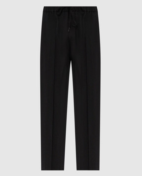 Maison Margiela MM6 Black pants with wool SH0KA0023M36020