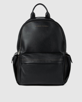 Brunello Cucinelli Black leather Travel backpack MBZIBU243