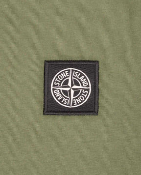 Stone Island Children's green T-shirt with logo patch L2S162100003S00471012