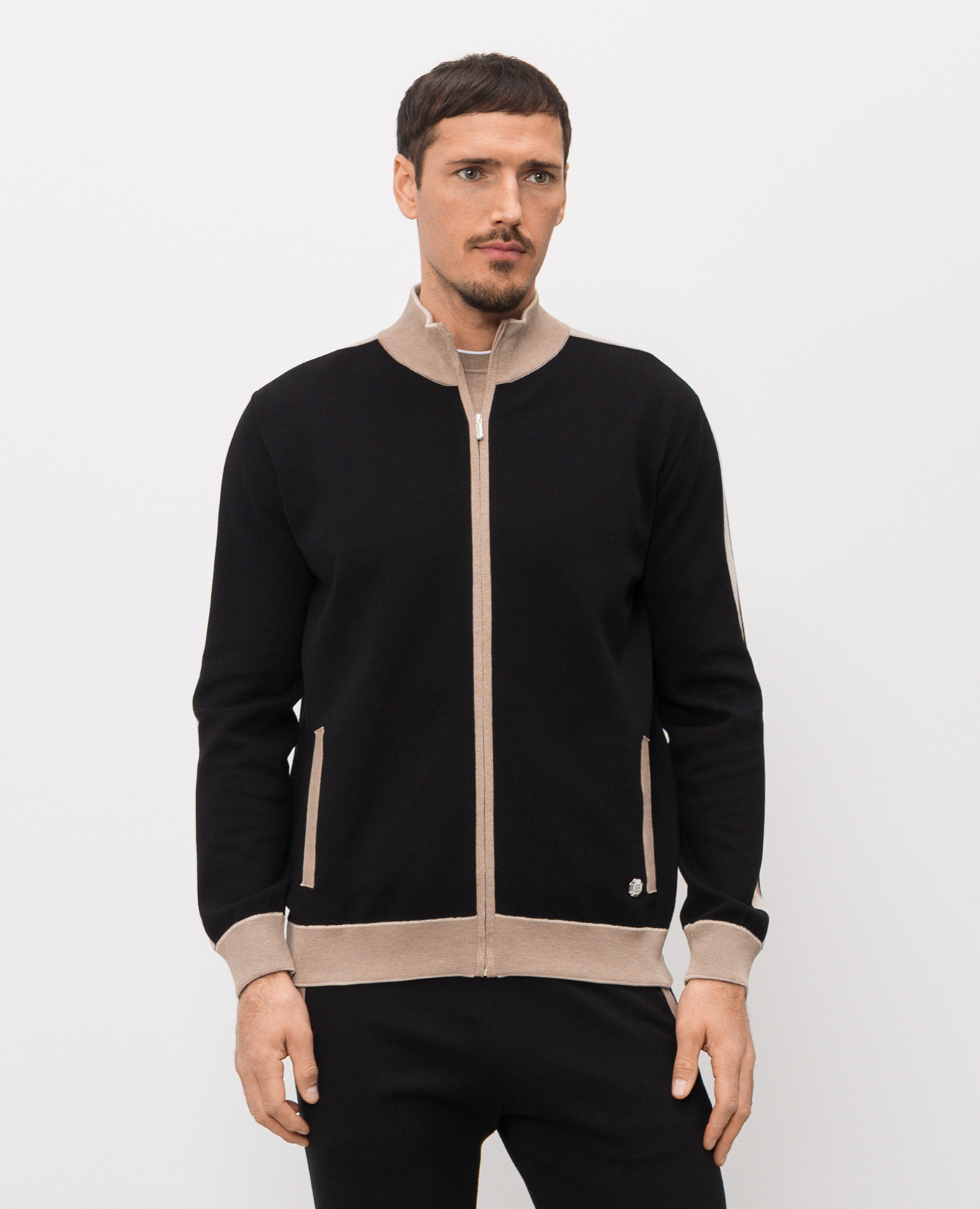 Black sports jacket Bertolo Cashmere 3