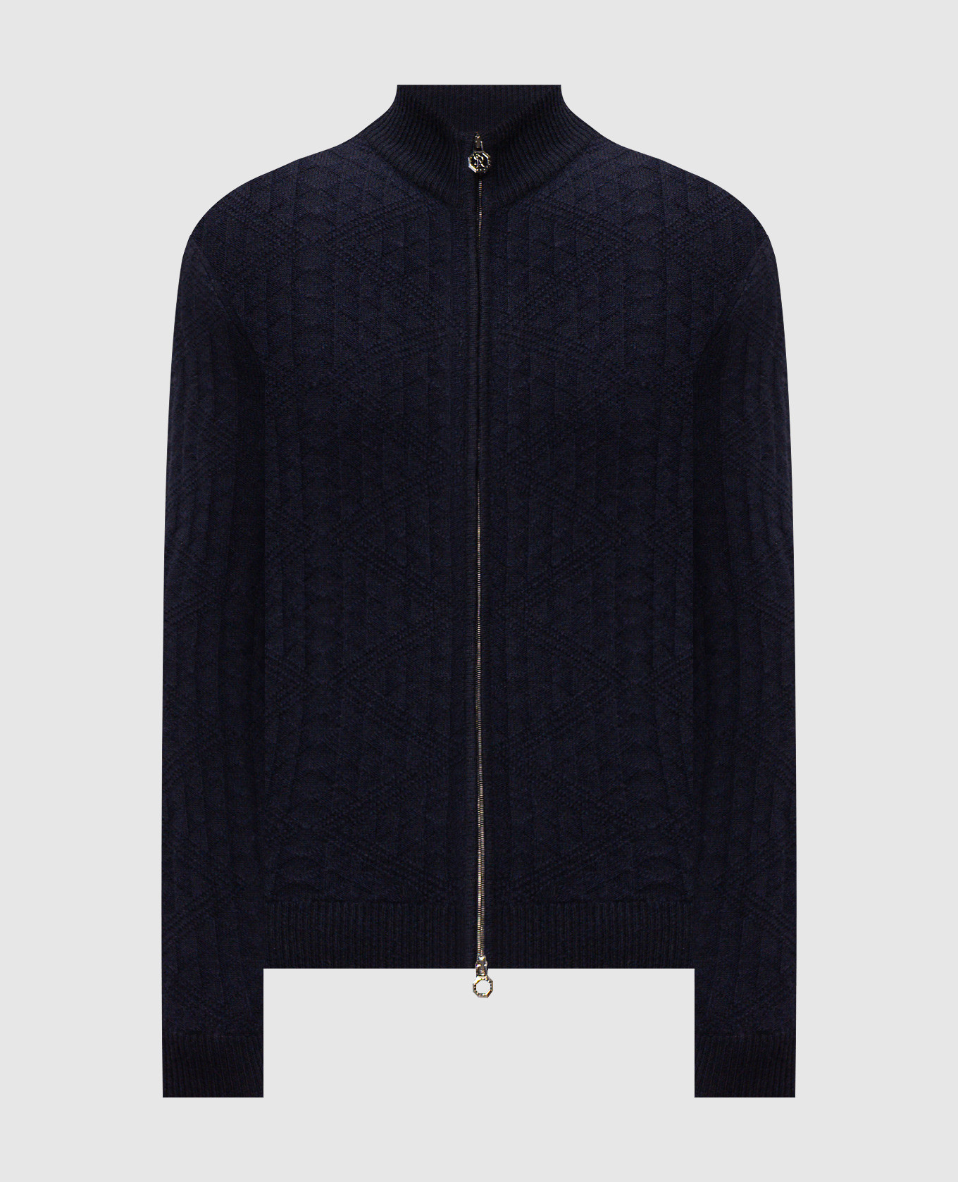 Blue cashmere and wool cardigan Stefano Ricci