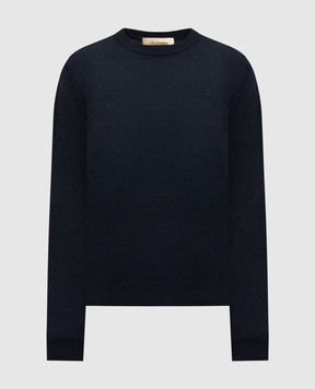 Trussardi Blue cashmere jumper with emblem M0208000022NMK611K15