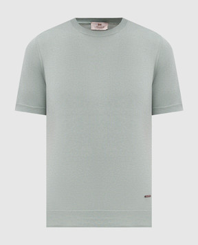 Enrico Mandelli Green silk t-shirt 3K004A5645