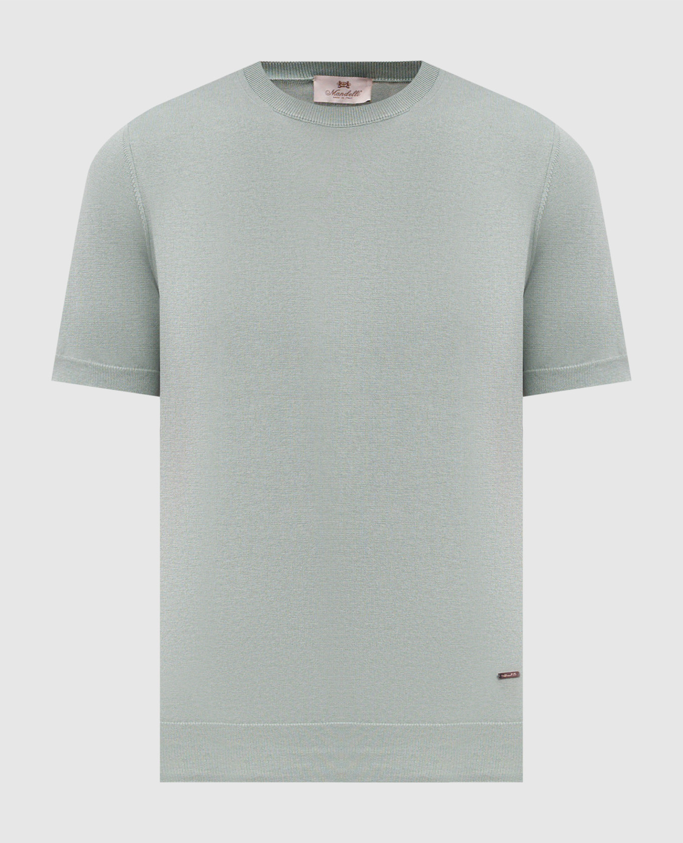 

Green silk t-shirt Enrico Mandelli