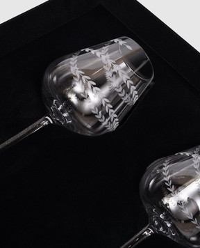 Stefano Ricci Set of crystal wine glasses OCR103103PSPIR022pz
