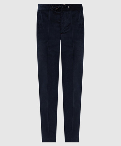 Blaue Cordhose