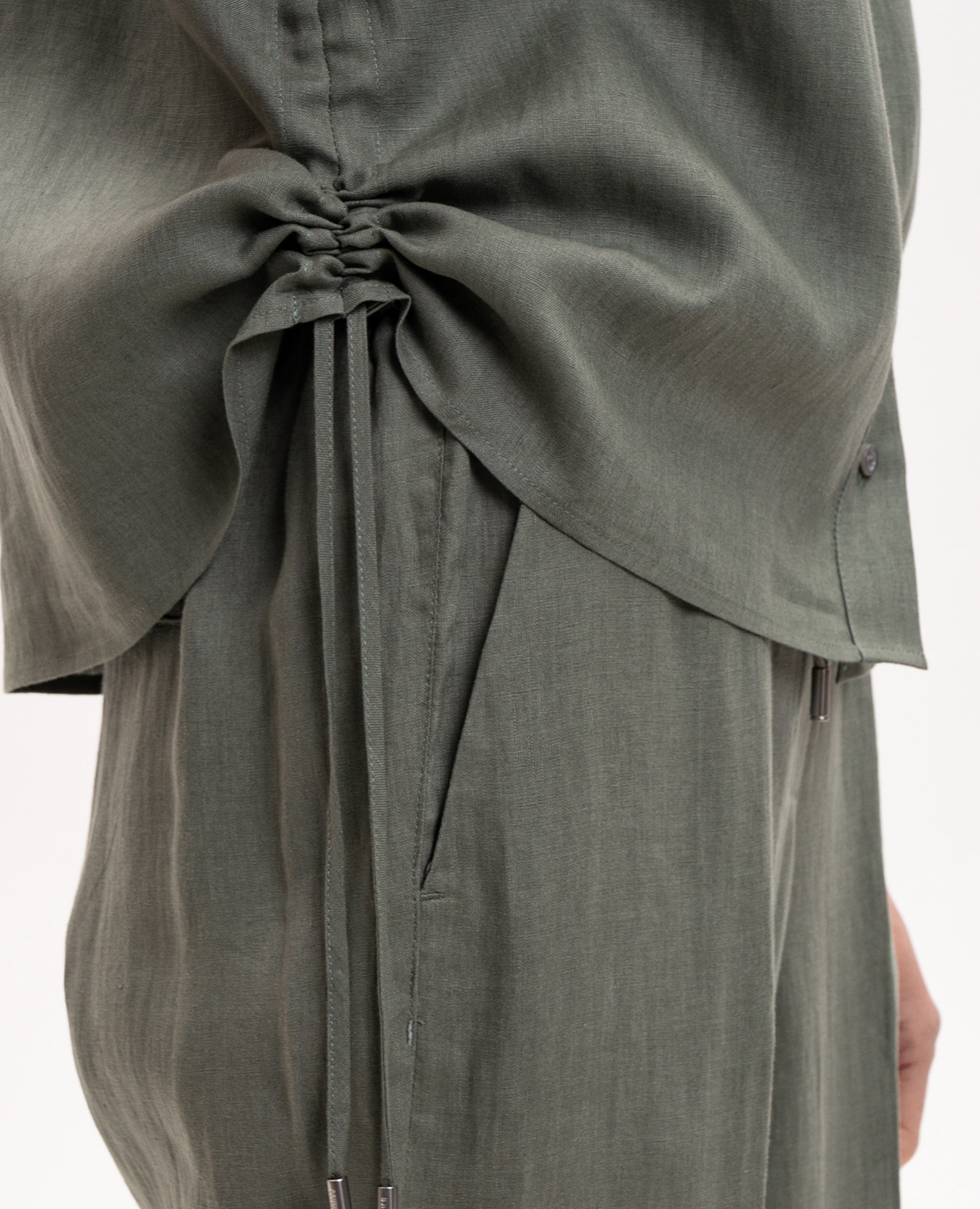 

Green linen shirt Peserico