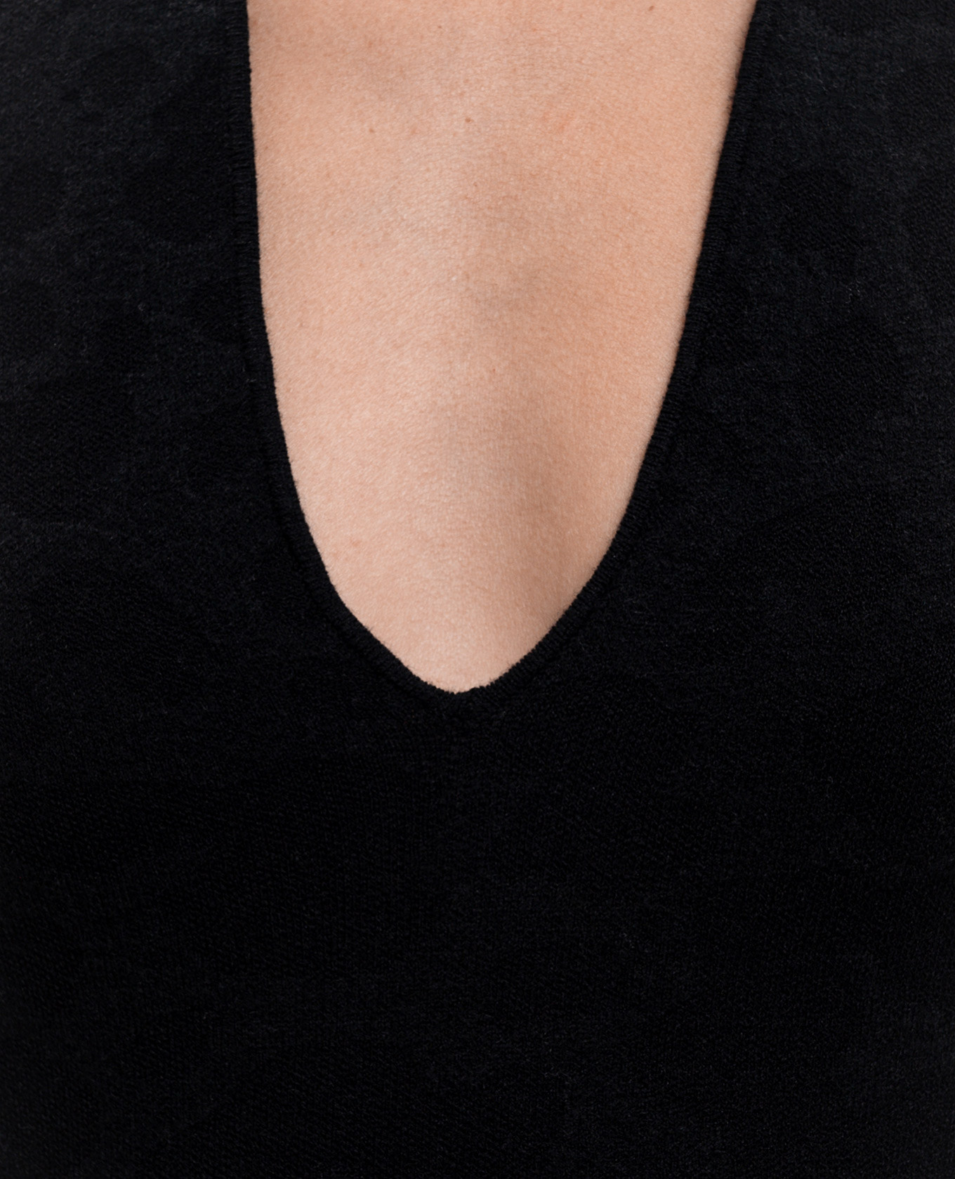 Black dress with leopard print wool Jacob Lee 5