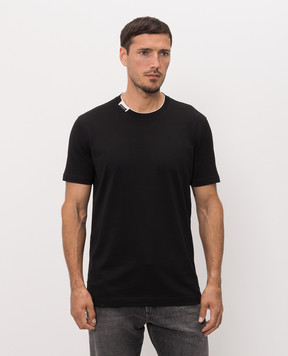 Dolce&Gabbana Black T-shirt with logo patch G8TW5TFU7EQ