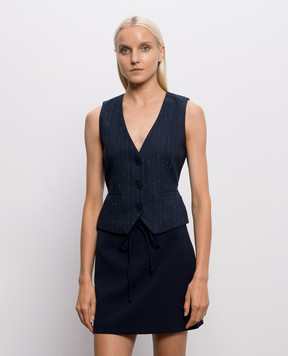 Twinset Blue striped vest 262AP2365