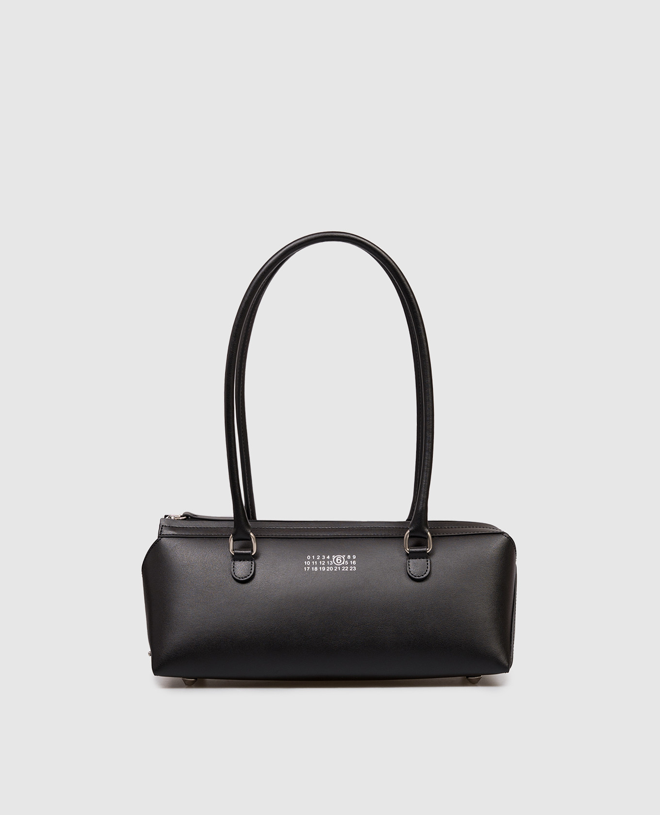 Black leather bag Bauletto