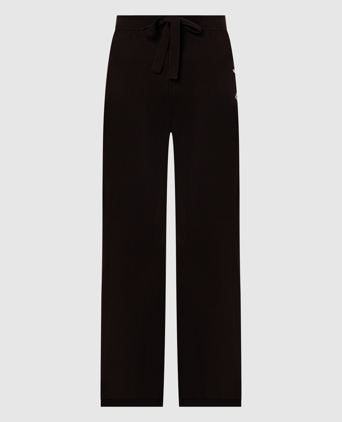 

ICON brown wool track pants with monogram AMIRI