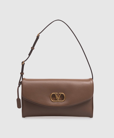 Brown leather bag Devain