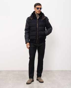 MooRER Blue down jacket WRIGHT WRIGHTSHL