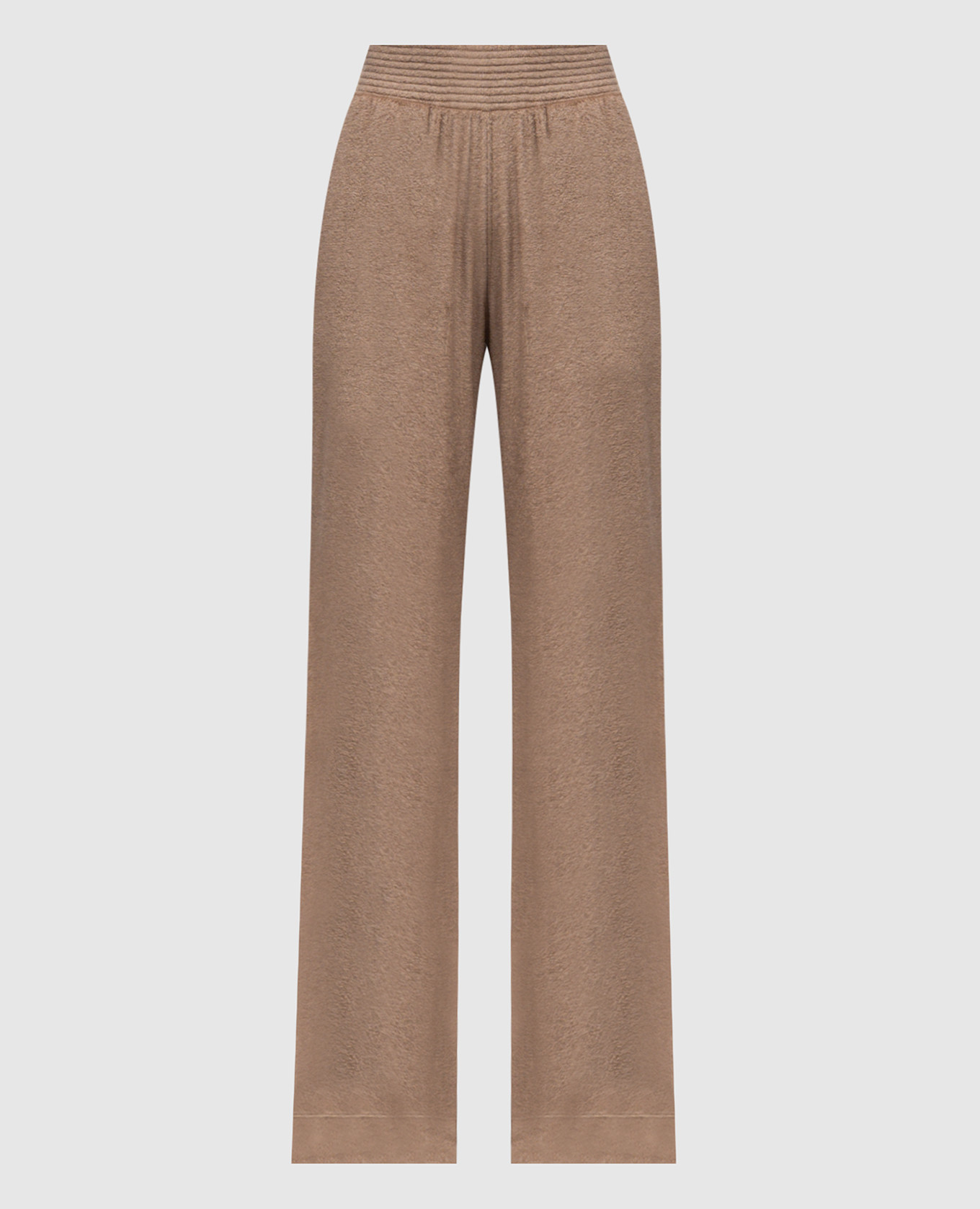 

Brown sweatpants with silk Jacob Lee