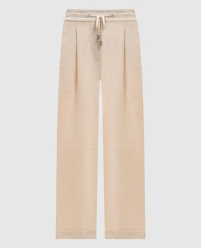 Peserico Beige sweatpants with lurex P04454J006137