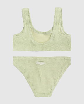 MC2 SAINT BARTH Baker children's green swimsuit with lurex BAK000200034L