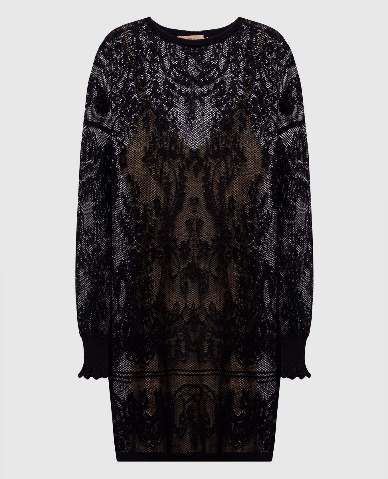 Black dress with a pattern