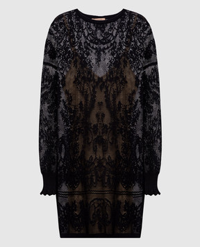 Twinset Black dress with a pattern 262TF3030