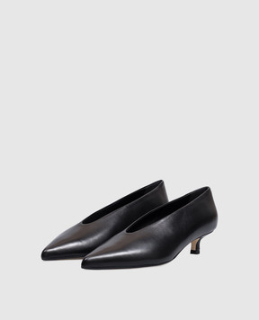 Aeyde Clara black leather shoes PUCROP35KT0122800007